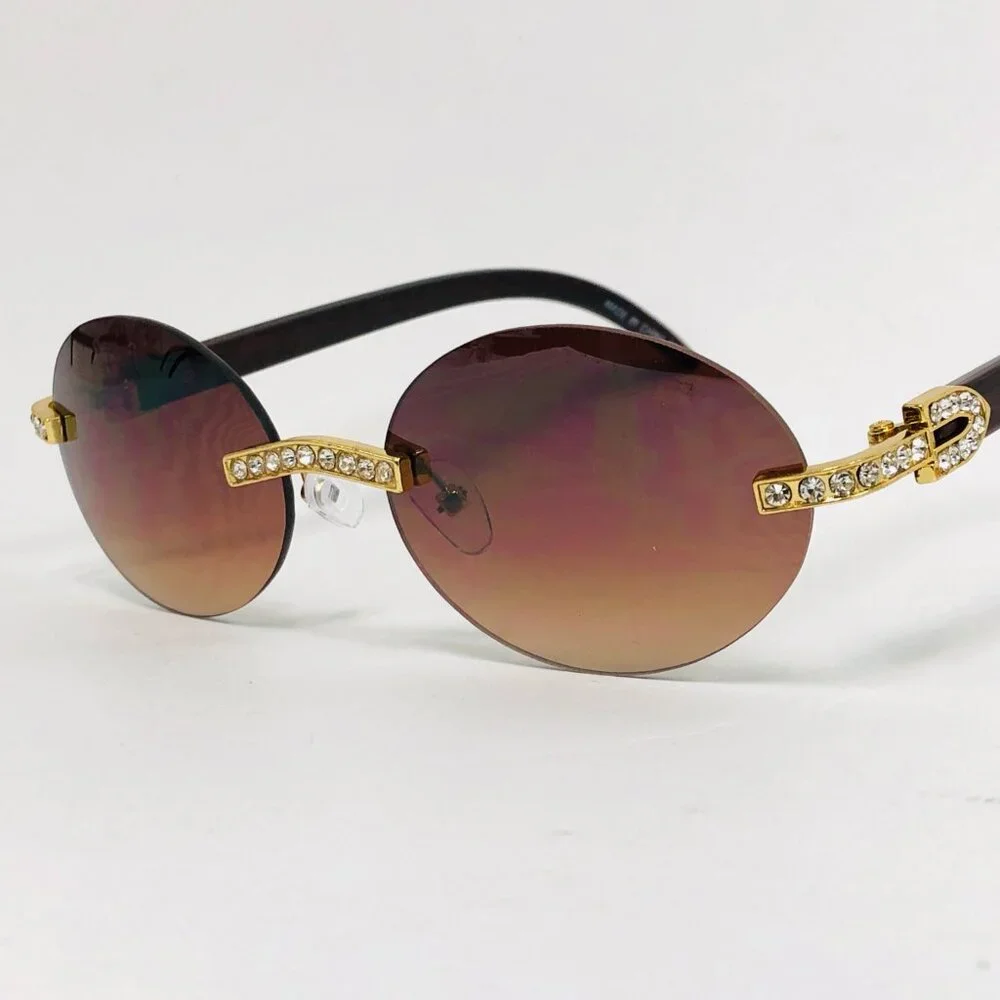 Women Sunglasses Blue Frame‎ Cat Eye Style Small Fashion Designer Retro Classy